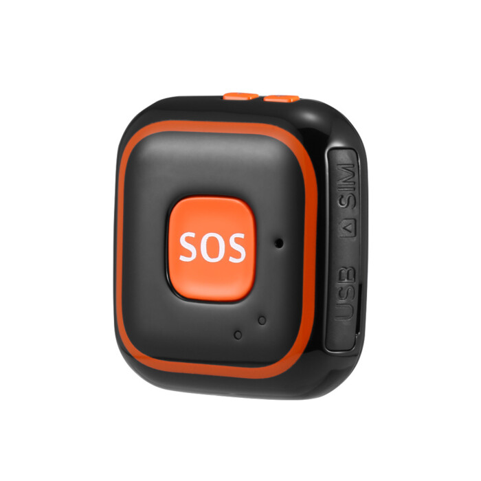 2G SOS Call and Fall Detection Mini Personal GPS tracker for Senior Care and Urgent Help for Elderly